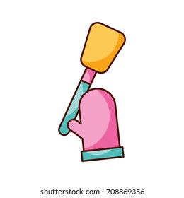 kitchen glove and spatula pastry element