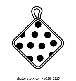 kitchen glove utensil isolated icon vector illustration design