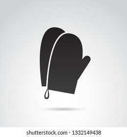 Kitchen glove vector icon.