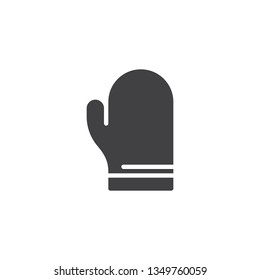 Kitchen glove vector icon. filled flat sign for mobile concept and web design. Oven glove glyph icon. Pot holder symbol, logo illustration. Pixel perfect vector graphics