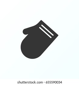 Kitchen gloves icon illustration isolated vector sign symbol