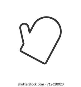 Kitchen gloves icon, illustration isolated vector sign symbol