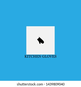 kitchen gloves icon sign signifier vector
