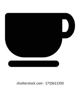 Kitchen Glyph Icon cup symbol