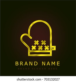 Kitchen golden metallic logo