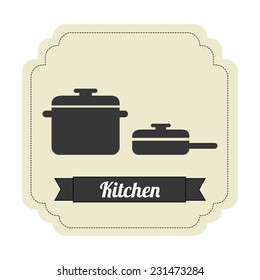 kitchen graphic design , vector illustration