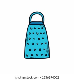 kitchen grater doodle icon