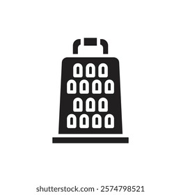 Kitchen Grater Filled Icon Vector Illustration