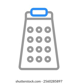 Kitchen grater icon. Concept of cooking and food preparation.