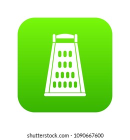Kitchen grater icon digital green for any design isolated on white vector illustration