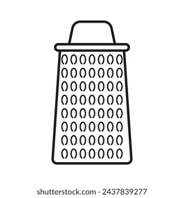 Kitchen Grater Icon. Line drawing of a kitchen grater. Vector illustration. EPS 10.