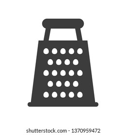 Kitchen grater icon on white background. Vector illustration