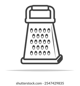 KItchen grater icon transparent vector isolated