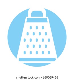 Kitchen grater isolated icon