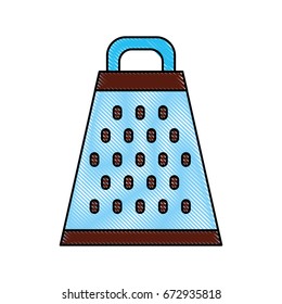 Kitchen grater isolated icon