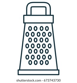 Kitchen grater isolated icon