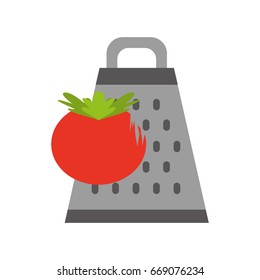 Kitchen grater with tomato