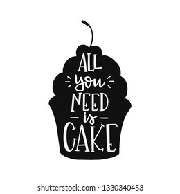 Kitchen Hand drawn typography poster. Conceptual handwritten phrase Home and Family T shirt hand lettered calligraphic design. Inspirational vector