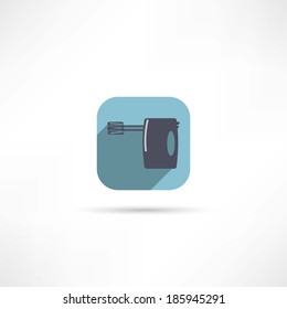 Kitchen hand mixer icon