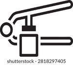 Kitchen hand press juicer tool silhouette icon with silhouette equipment preparation culinary mechanism squeezer domestic restaurant cookingware pressing lifestyle nutrition refreshment