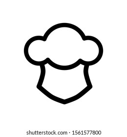 kitchen hat icon vector design