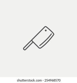 Kitchen hatchet icon