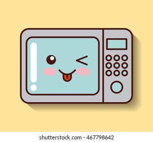 kitchen home appliances vector illustration, eps10 graphic design
