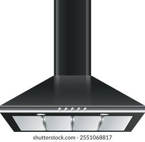 Kitchen hood cartoon appliance. Cooking filter device