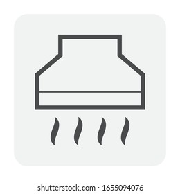Hood for Rauch Saug Vektorillustration Icon Design.