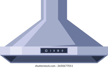Ilustração do vetor do aparelho elétrico do exaustor da cozinha