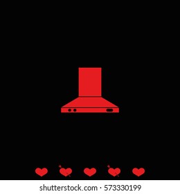 Kitchen hood icon.