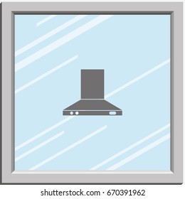 Kitchen hood icon.