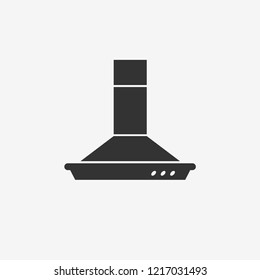  kitchen hood icon flat.