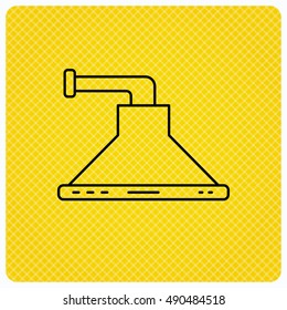 Kitchen hood icon. Kitchenware equipment sign.