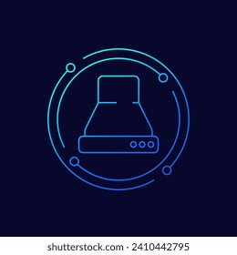 kitchen hood icon, linear design