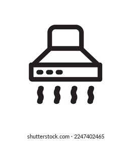 Kitchen Hood Icon Outline Style