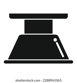 Kitchen hood icon simple vector. Interior room. Dining stove