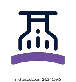 icono de campana de cocina. icono de doble tono vectorial para su sitio web, móvil, presentación y diseño de logotipo.