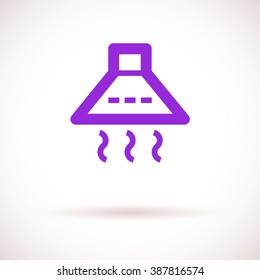 kitchen hood isolated minimal single flat icon. Home line vector icon for websites and mobile minimalistic flat design.