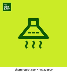 kitchen hood isolated minimal single flat icon. Home line vector icon for websites and mobile minimalistic flat design.