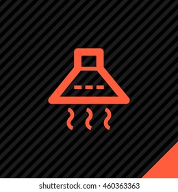 kitchen hood isolated minimal single flat icon. Home line vector icon for websites and mobile minimalistic flat design.