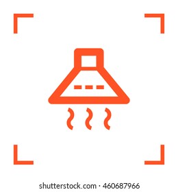 kitchen hood isolated minimal single flat icon. Home line vector icon for websites and mobile minimalistic flat design.