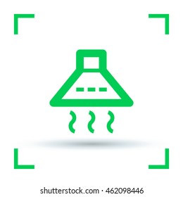 kitchen hood isolated minimal single flat icon. Home line vector icon for websites and mobile minimalistic flat design.
