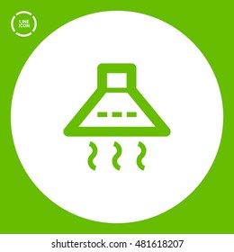 kitchen hood isolated minimal single flat icon. Home line vector icon for websites and mobile minimalistic flat design.