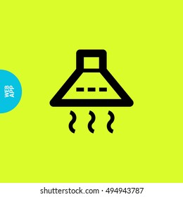 kitchen hood isolated minimal single flat icon. Home line vector icon for websites and mobile minimalistic flat design.