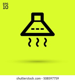 kitchen hood isolated minimal single flat icon. Home line vector icon for websites and mobile minimalistic flat design.