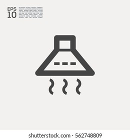 kitchen hood isolated minimal single flat icon. Home line vector icon for websites and mobile minimalistic flat design.