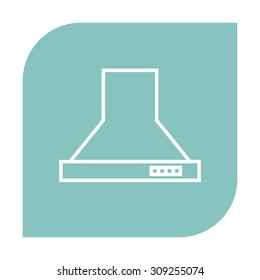 Kitchen hood linear icon.