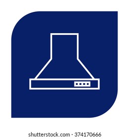 Kitchen hood linear icon.