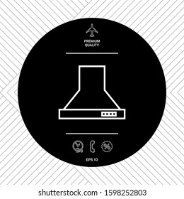 Kitchen hood linear icon. Graphic elements for your design